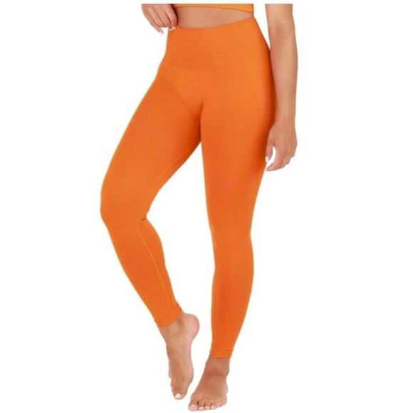 Innersy Medium Orange Ankle Length Leggings - Picture 1 of 7